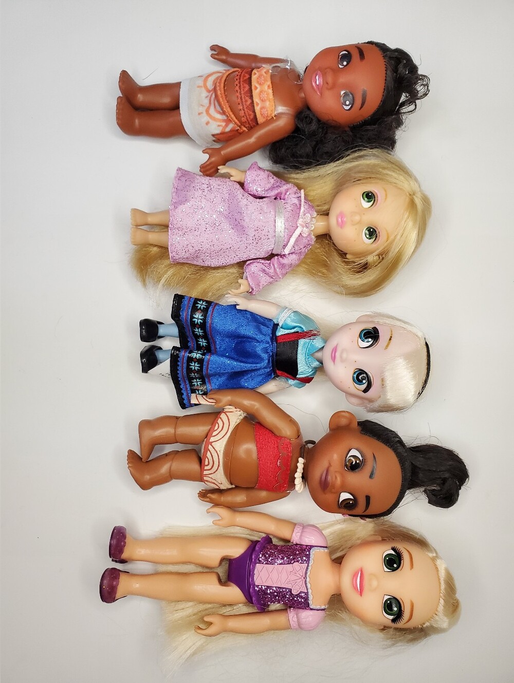 Disney Animators' Collection Dolls Lot of 5 – Mixed Princess Bundle